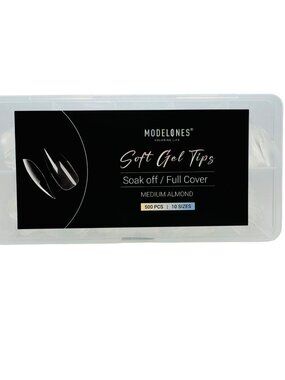 Modelones Soft Gel Tips Soak Off Full Cover Medium Almond